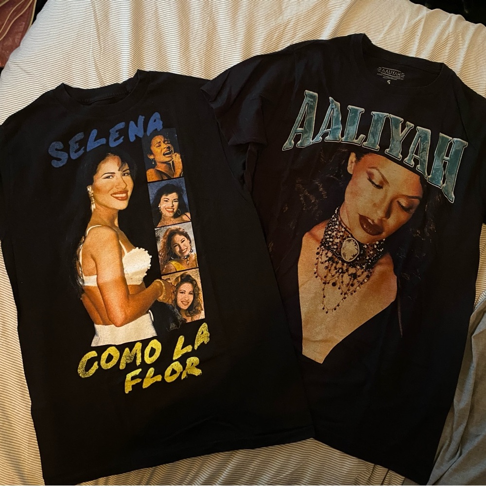 BUNDLE Retro Selena and Aaliyah Tees